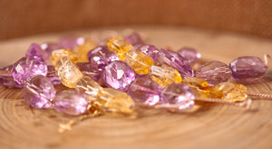 CITRINE AMETHYST BRACELETS 優雅脫俗的紫水晶 快樂的黃水晶 氣質