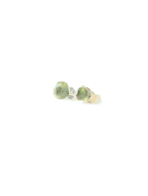 Green Tourmaline 925 Sterling Silver Earring